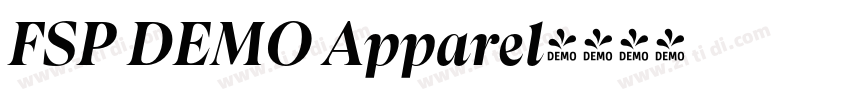 FSP DEMO Apparel字体转换